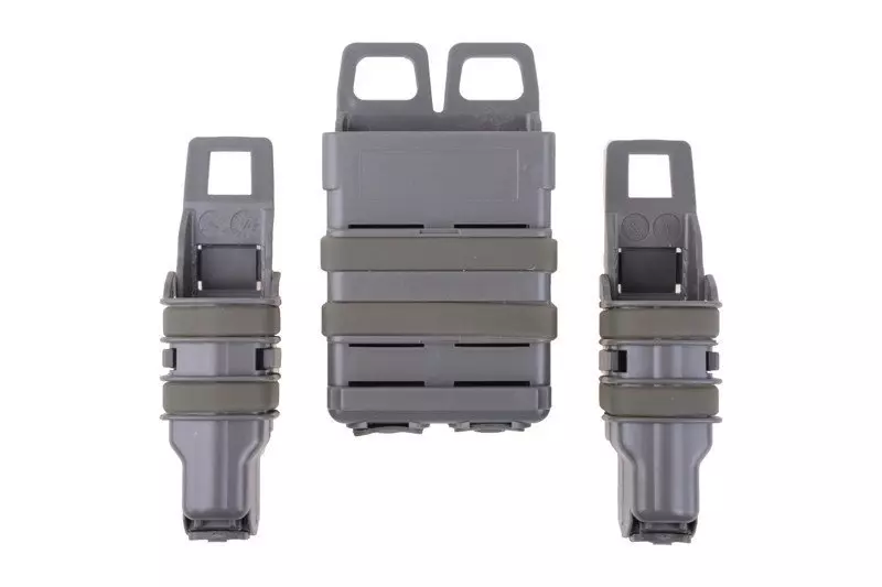A Set of 2 FAST 5.56 and 9 mm Magazine Pouches – Foliage Green