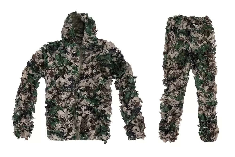 Ghillie Suit camouflage suit set - digital woodland